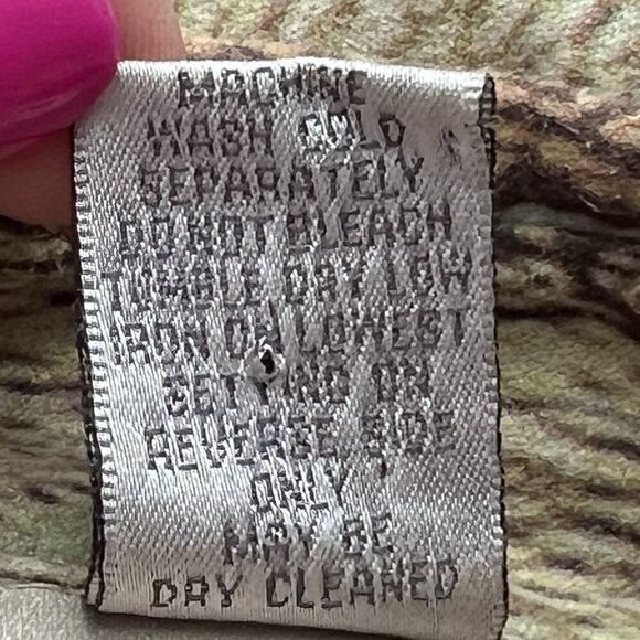 Chicos Womens Sz M Blouse Shirt Oriental Asian Women Geisha All Over Print Uniq - Picture 10 of 12